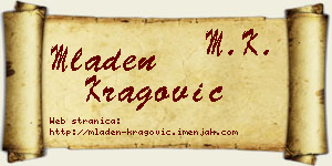 Mladen Kragović vizit kartica